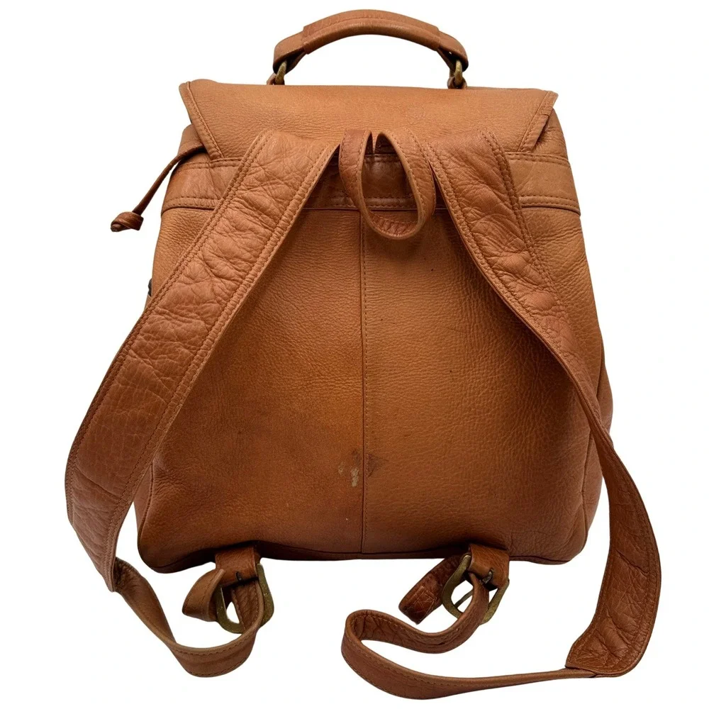 Latico Leather Backpack Cognac Brown Distressed Laptop Travel Bag Boho Artisan